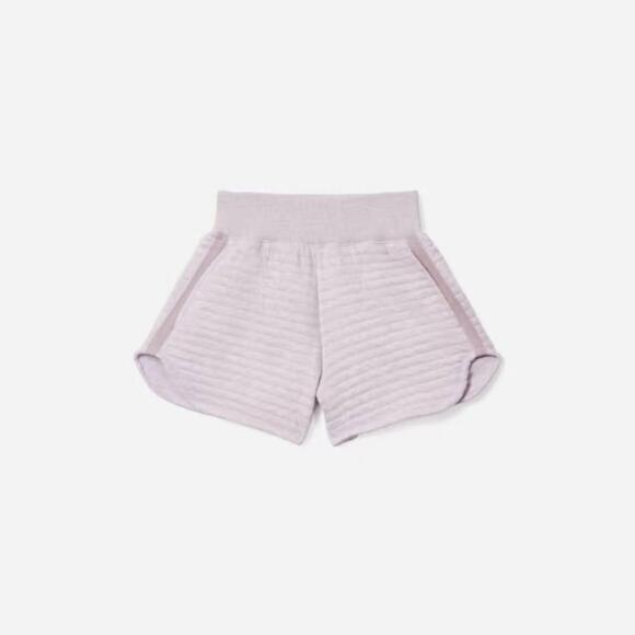EVERLANE The Organic Cotton Quilted Short XS Heathered Orchid - Picture 4 of 14